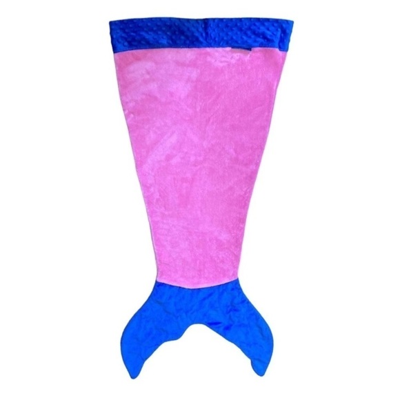 Blankie Tail Kids Mermaid Blanket Pink and Purple Soft Fleece Sleeping Bag OS - Picture 5 of 10